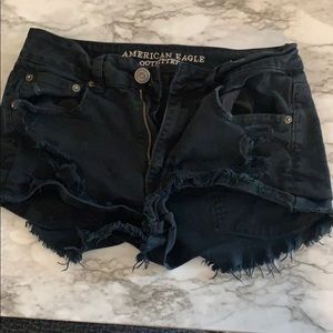 Black American eagle shorts